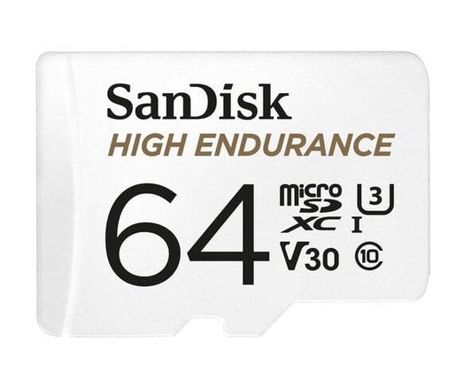 SANDISK 64GB High Endurance micro SDXC V30 u3 C10 UHS-1 100MB/s R 40MB/s W SD Adaptor Android Smartphone Action Camera Drones