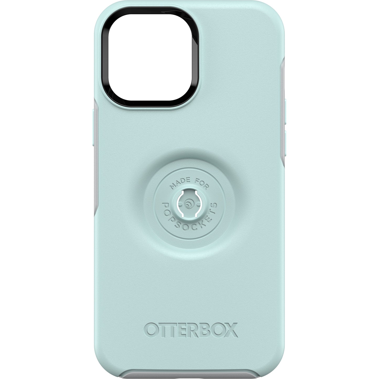 OTTERBOX Apple iPhone 13 Pro Max Otter + Pop Symmetry Series Antimicrobial Case - Tranquil Waters (Blue) (77-83553), Swappable PopTop