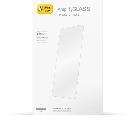 OTTERBOX Apple iPhone 13 Pro Max Amplify Glass Antimicrobial Screen Protector- Antimicrobial (77-85977), Ultra-strong, 5x greater scratch resistance