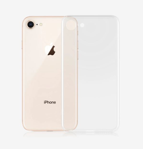 PANZER GLASS Clear Case for Apple iPhone SE / iPhone 7 / iPhone 8 - Slim fashionable design, enhance protection, Plastic frame surrounding rear cameras