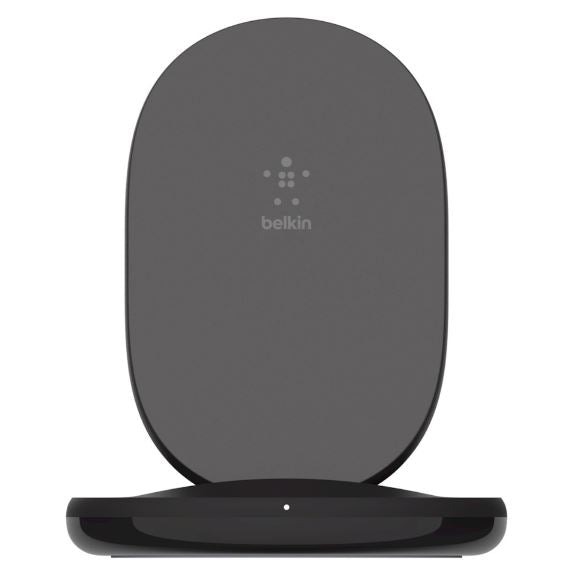 BELKIN 15W Wireless Charging Stand With 24W QC 3.0 Wall Charger Black- Qi-Certified , Not compatible with iPhone 12 mini