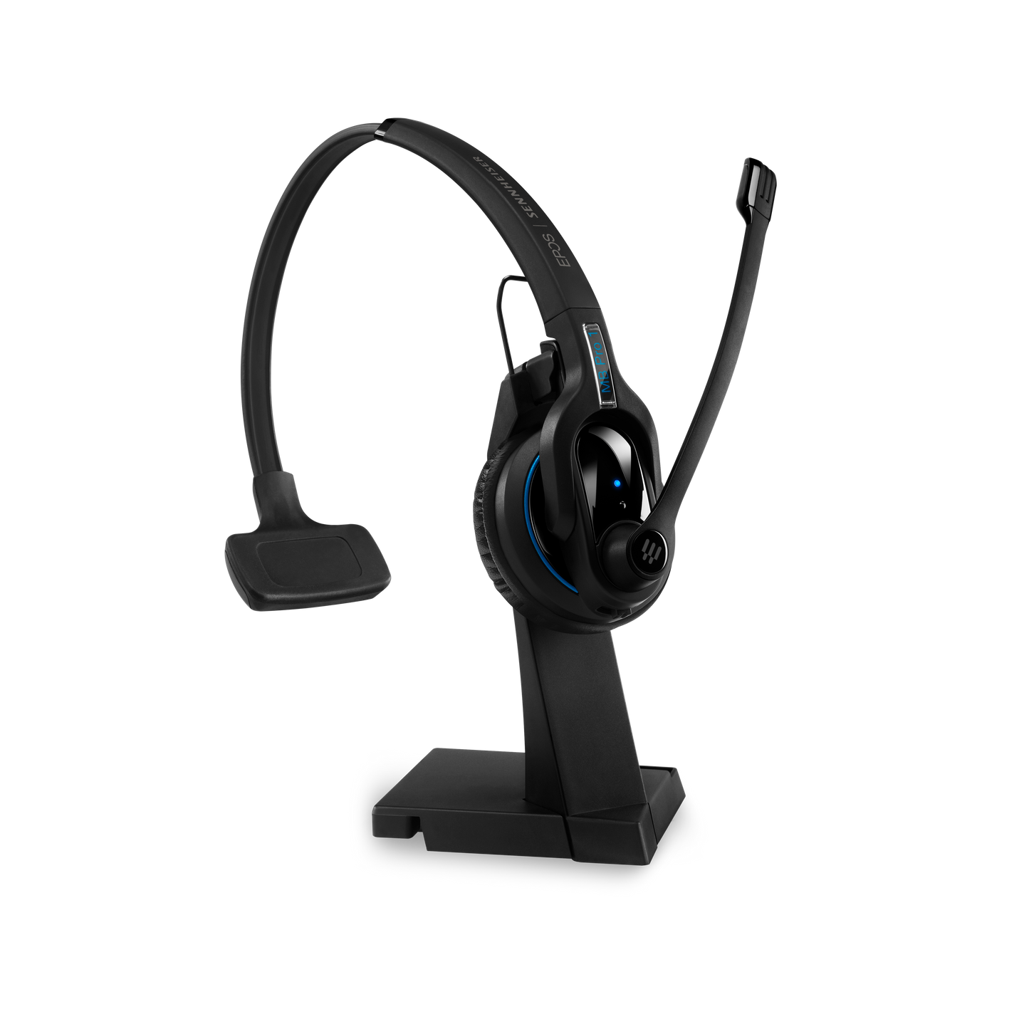 SENNHEISER | Sennheiser IMPACT MB Pro1 UC ML Bluetooth 4.0 Headset with Desk USB Stand, Monaural, Noise Cancelling Mic, Upto 15 Hours Talk, Teams Certified