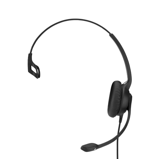 Sennheiser SC230 Wide Band Monaural headset with Noise Cancelling mic - high impedance for standard phones, Easy D - Requires Easy Disconnect Cable