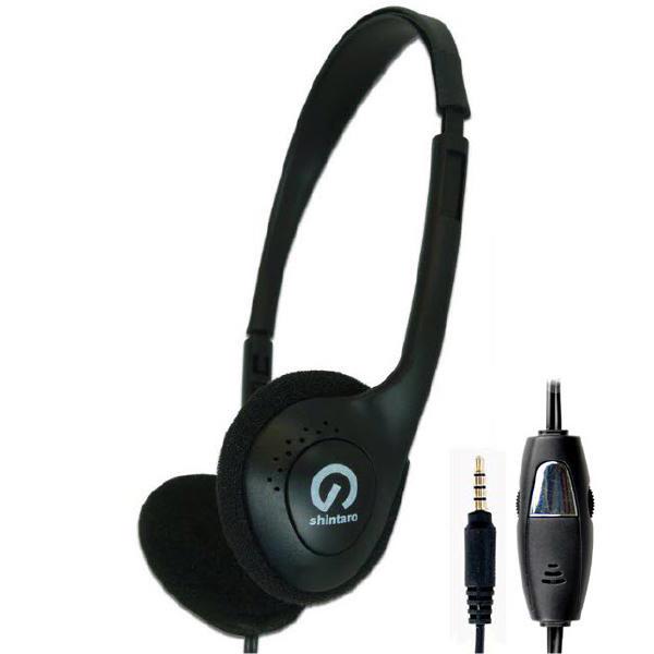 Shintaro Stereo Headset With Inline Microphone Single Combo 3.5mm Jack