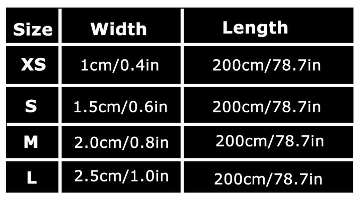 Reflective Pet Leash 2 meters Black L