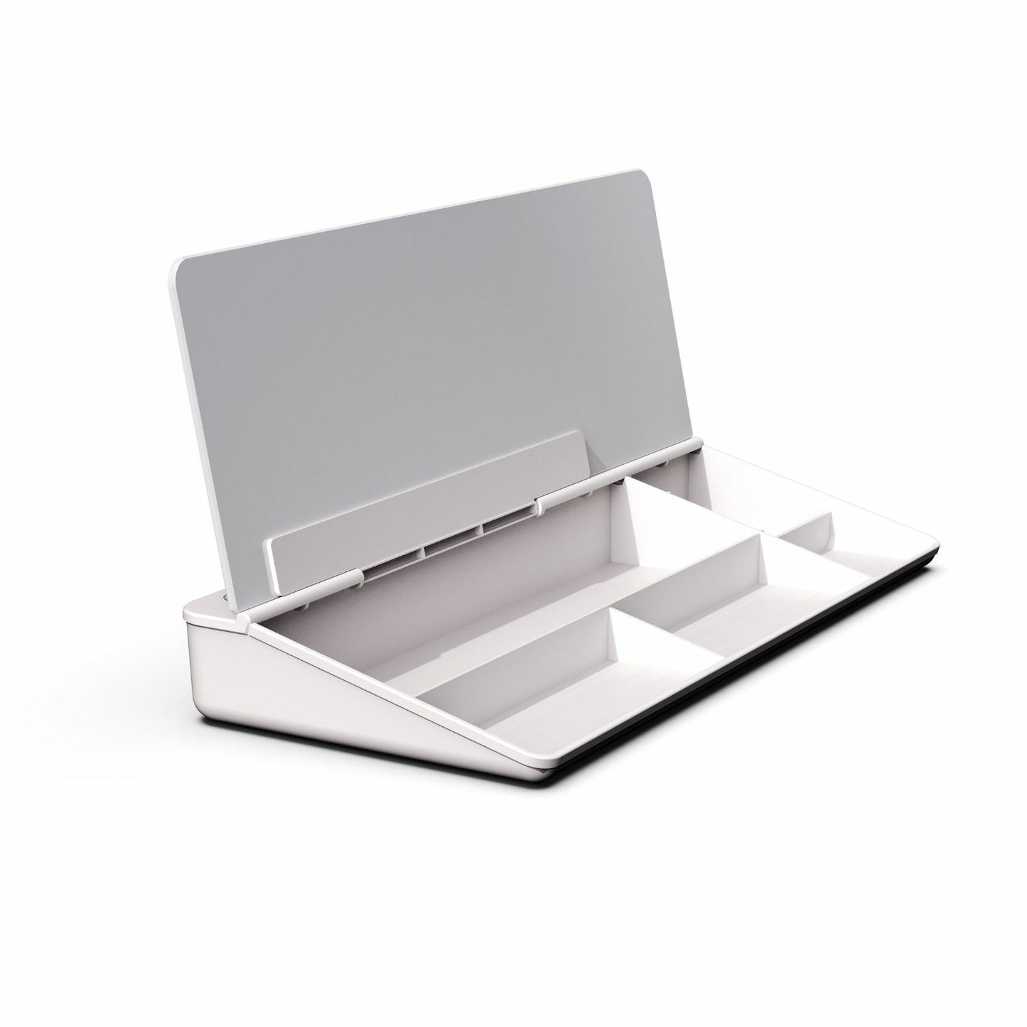 GOMINIMO Multipurpose Desktop Glass Dry Erase Board with Dividers