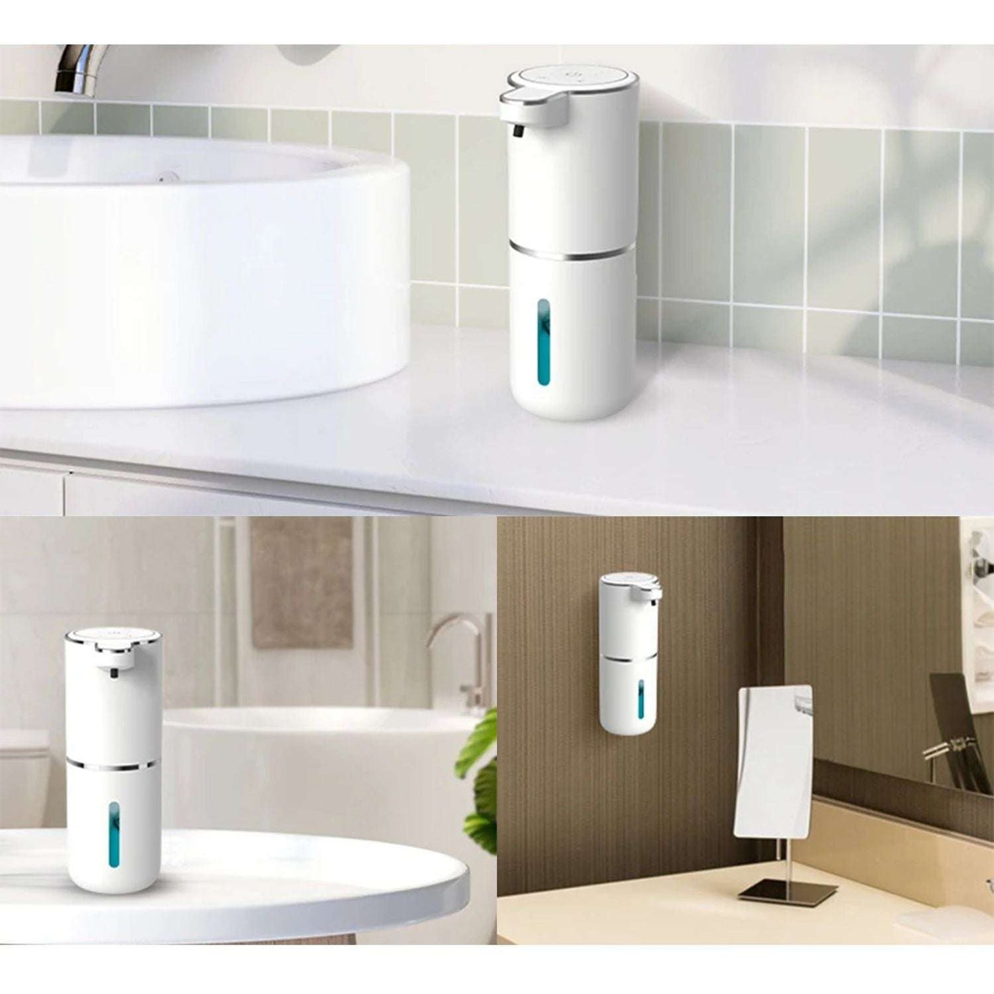 GOMINIMO Automatic Liquid Soap Dispenser with Adjustable Liquid(white)