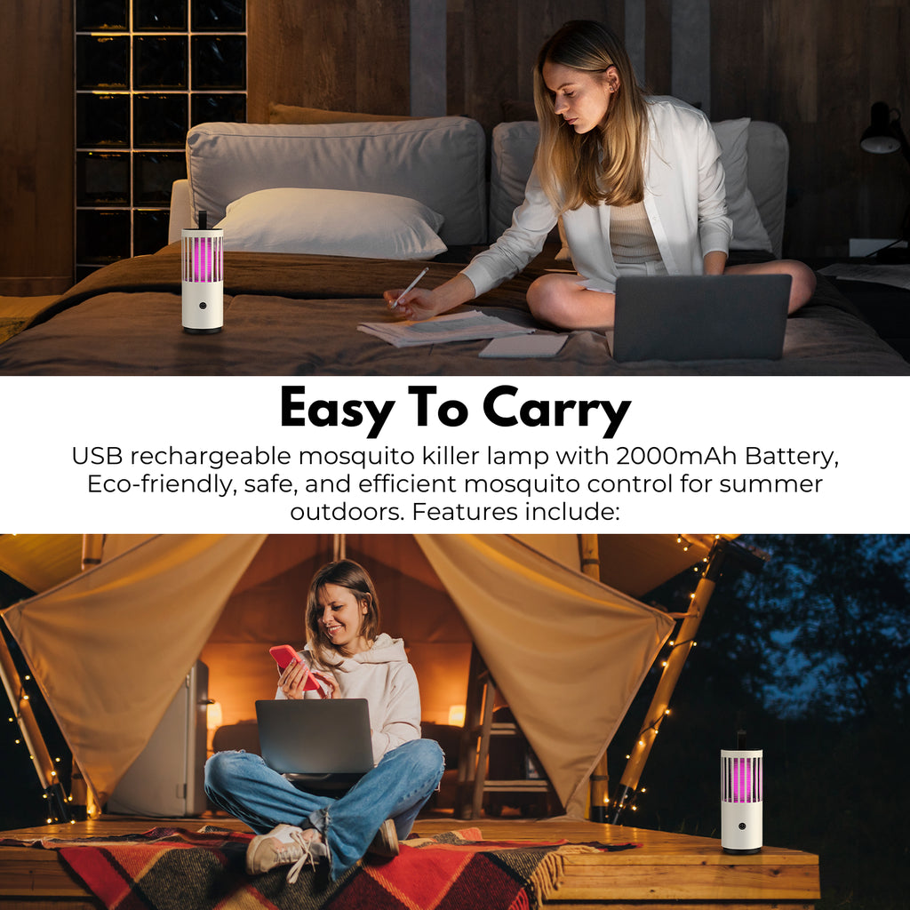 GOMINIMO GB-003 Mosquito Lamp Rechargeable 2000mah (White)