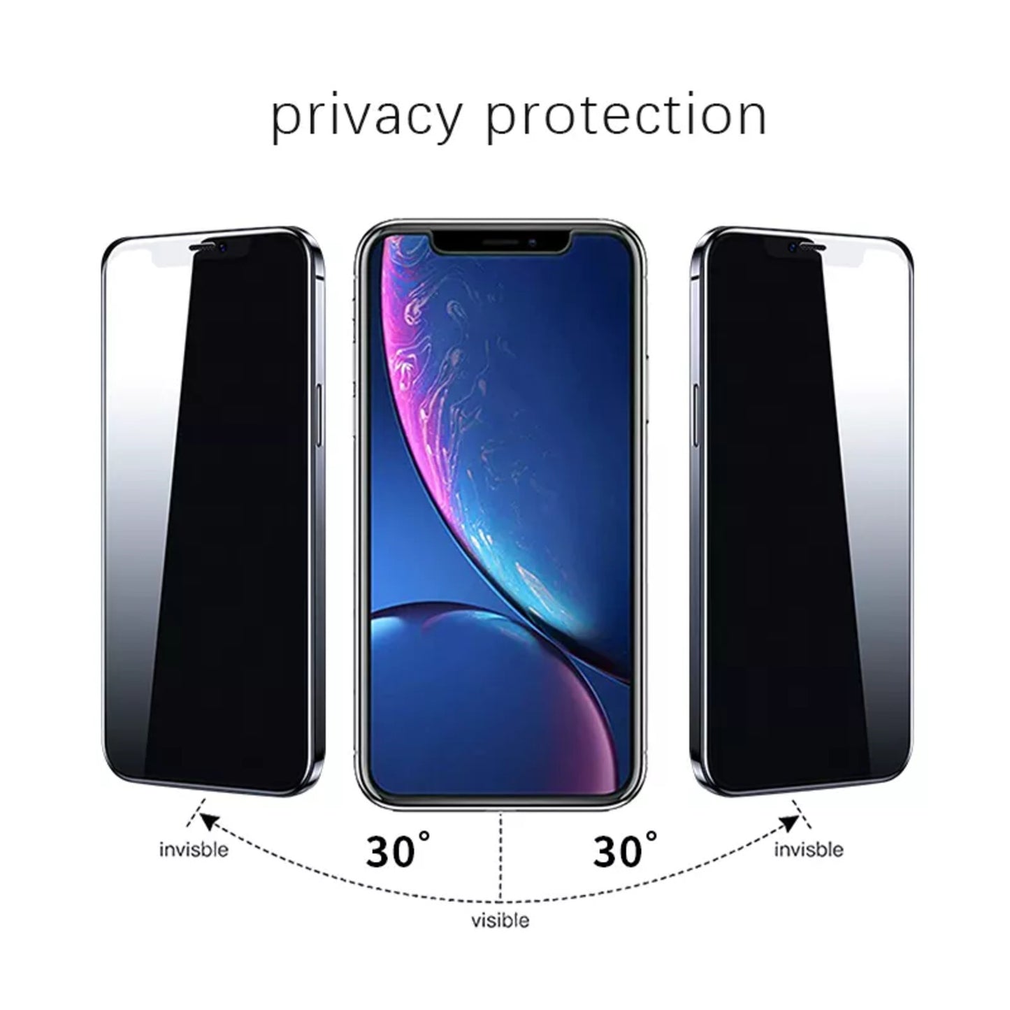 VOCTUS iPhone 14 Pro Privacy Tempered Glass Screen Protector 2Pcs (Box)