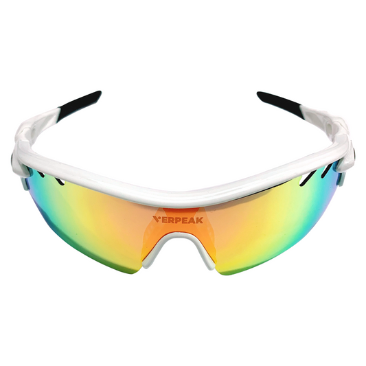 VERPEAK Sport Sunglasses Type 1 (White frame with black end tip)