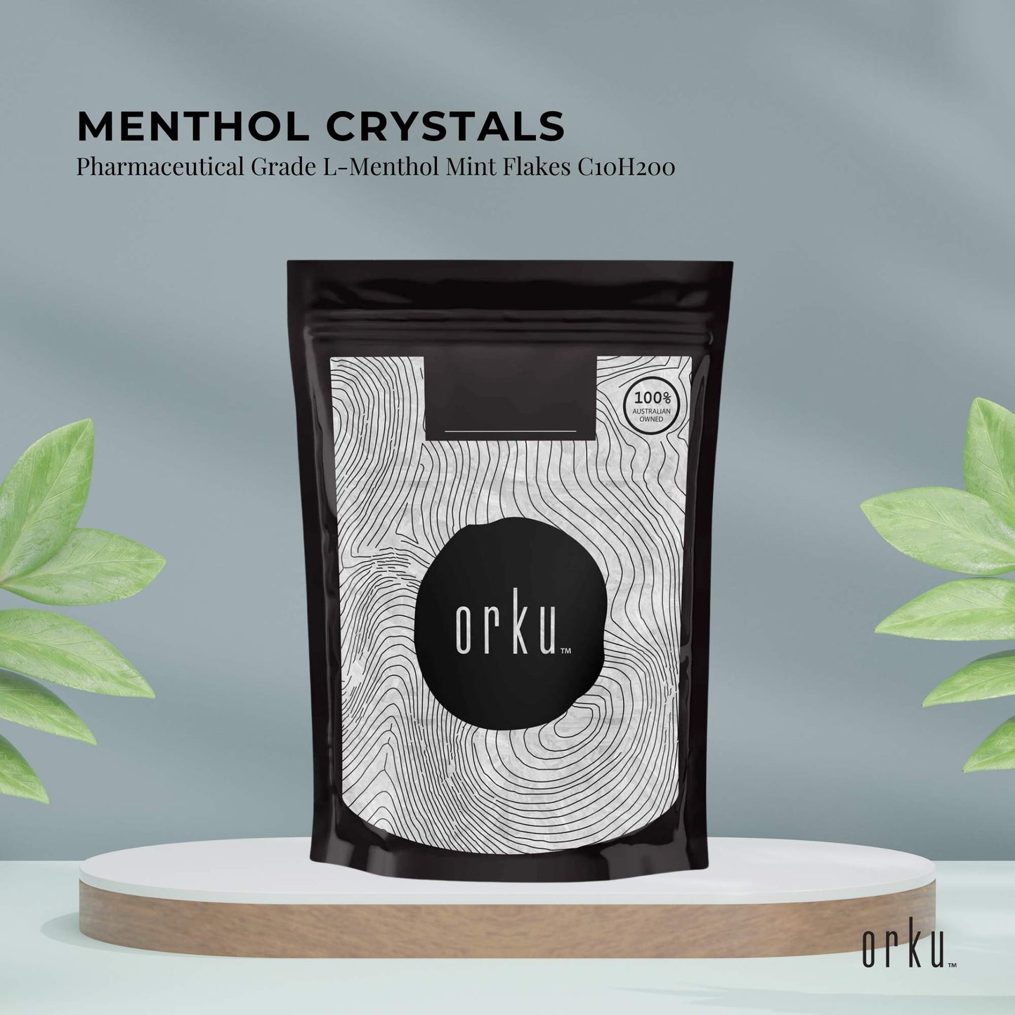 100g Menthol Crystals - Pharmaceutical Grade L-Menthol Mint Flakes C10H200