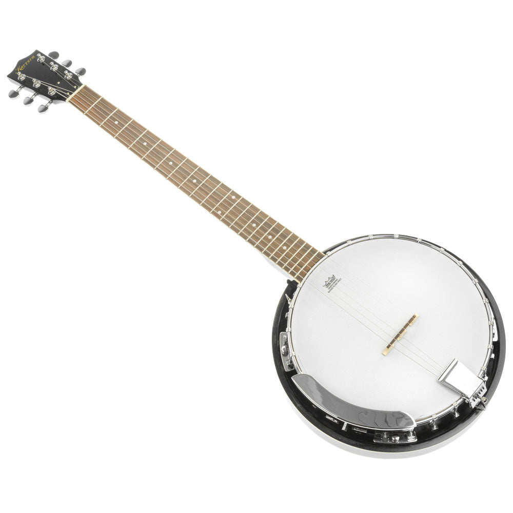 Karrera 6 String Resonator Banjo -  Black