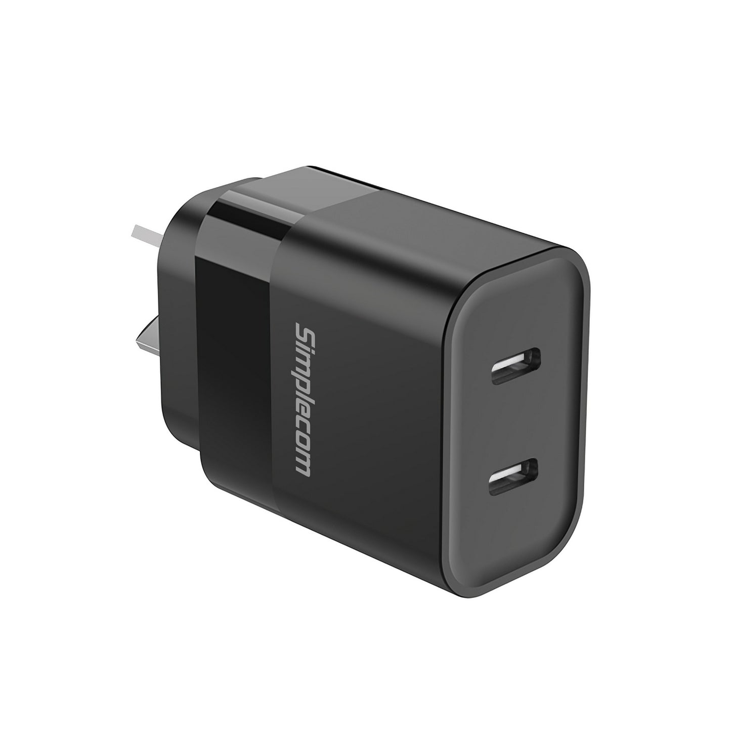 Simplecom CU221 Dual USB-C Fast Wall Charger PD 20W for Phone Tablet