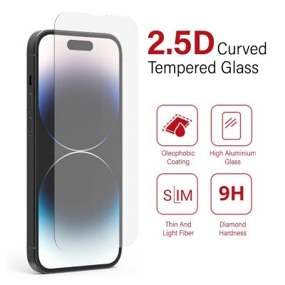 Tempered Glass Screen Protector For iPhone 15 / 15 Pro