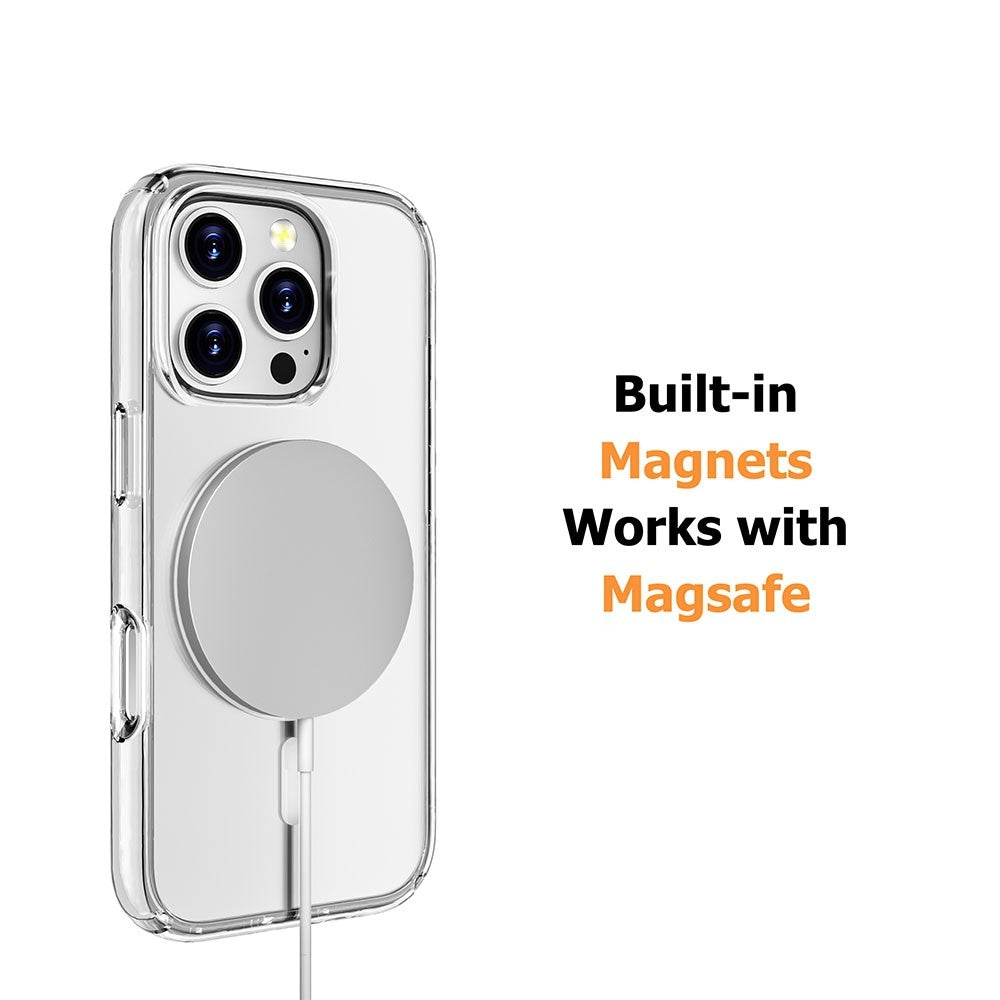 Ultimake Shockproof Transparent Magsafe Cover Case for iPhone 16 Pro Max