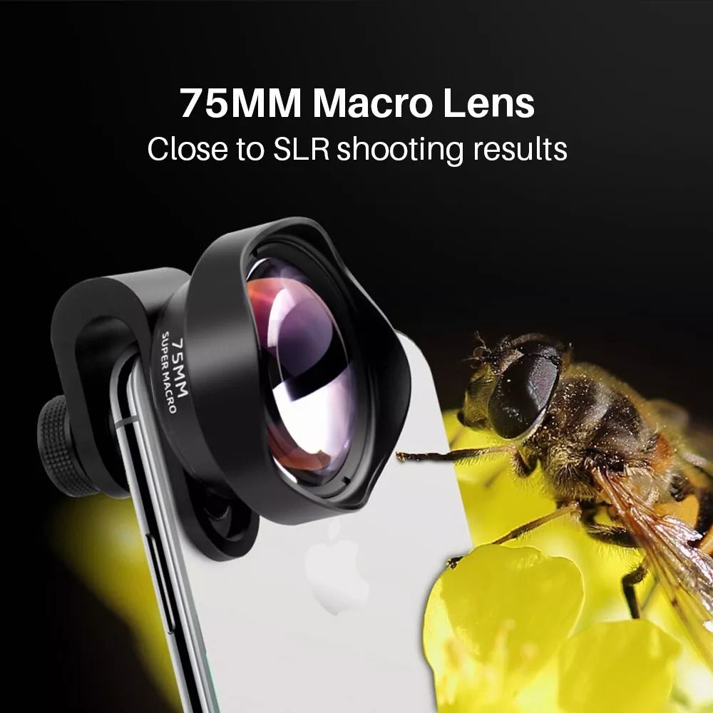 Ulanzi 75mm Professional Macro Photography Phone Camera Lens with Clip Universal