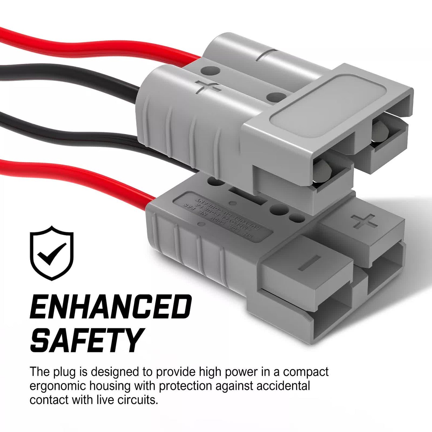 10x Anderson Style 50 AMP Plug Connectors for 6AWG 12-24V DC Power Tools