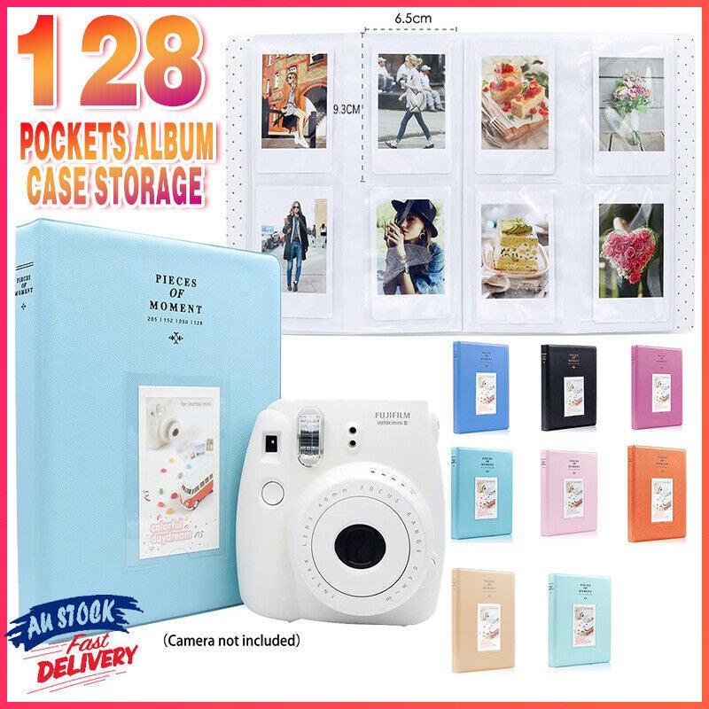 128 Pockets Album Case Storage For Polaroid Photo FujiFilm Camera Film - Royal Blue