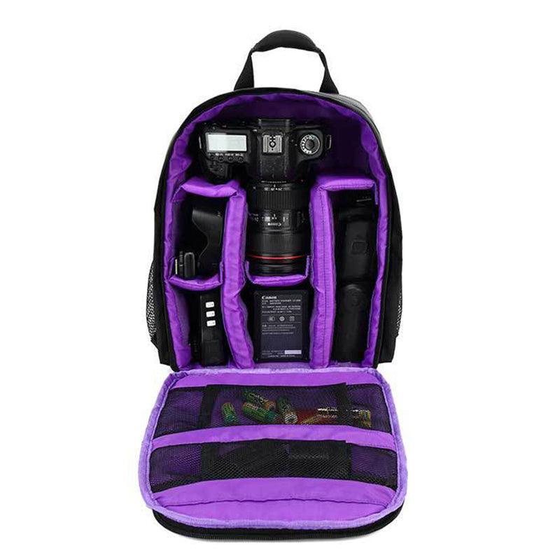 Waterproof DSLR Camera Backpack Multi Functional Rucksack for Canon Nikon Sony - Red