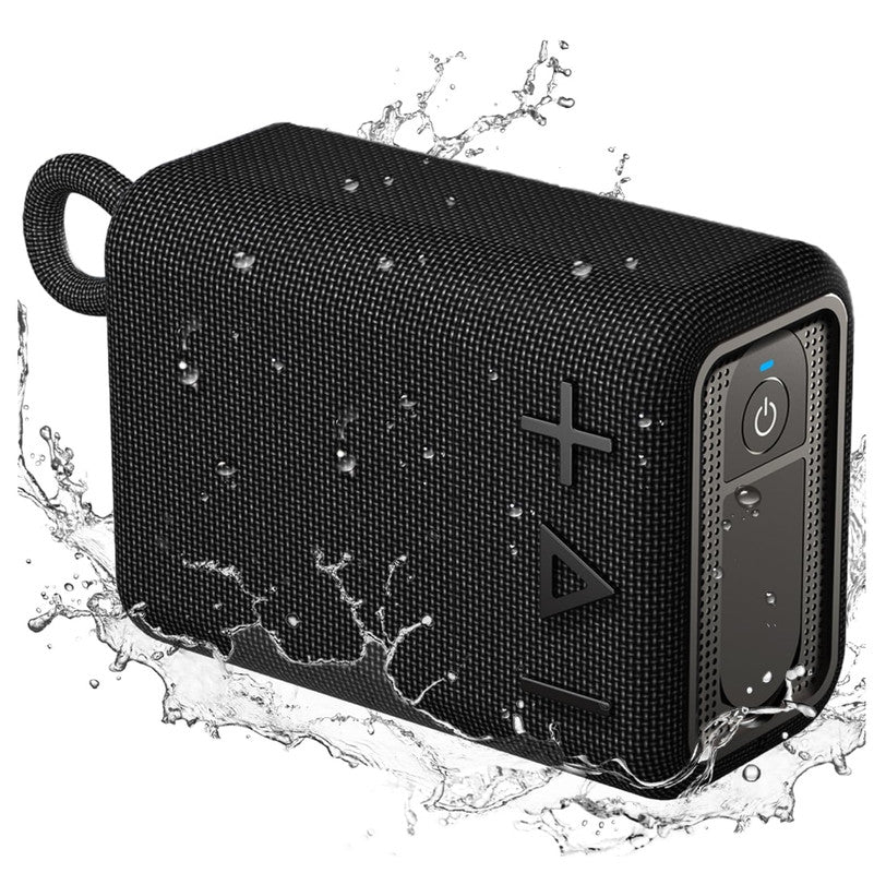 ROYQUEEN Bluetooth Speaker, Waterproof Bluetooth Speaker, Portable Bluetooth Speaker,Shower Speaker,Rich Bass HD Stereo Sound for Home, Beach, Shower, Outdoor Travel 20H Playtime (Black)