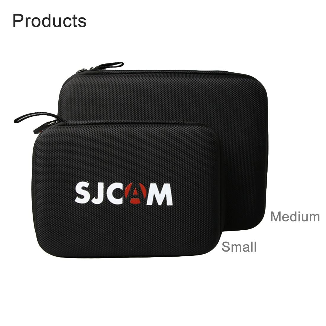 Shockproof Camera Bag For Sjcam And Selfie Stick - Portable 22X16X6Cm