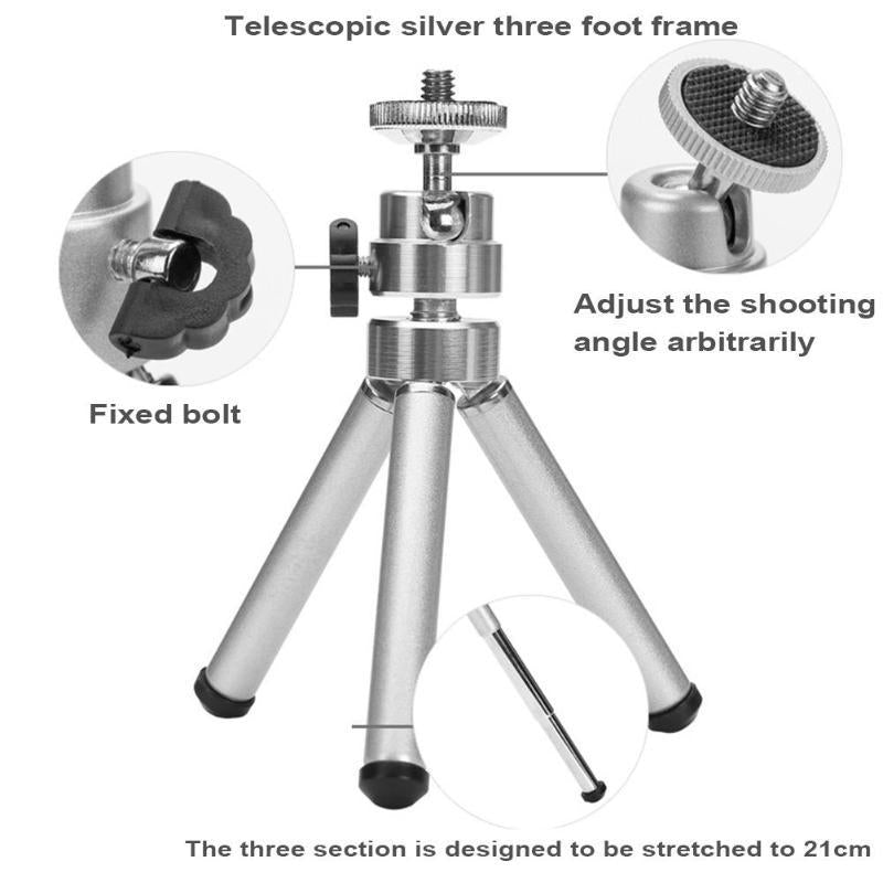 Compact Telescopic Tripod For Dslr And Action Cameras