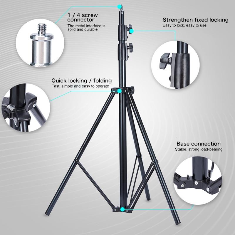 Professional Metal Lighting Stand For Studio Flash - 2.8M Height