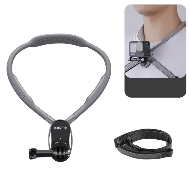 Flexible Neck Mount For Pov Viewing With Strap