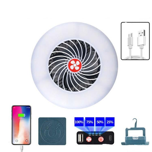 Multi-Function Rechargeable Fan Light For Camping And Live Broadcast