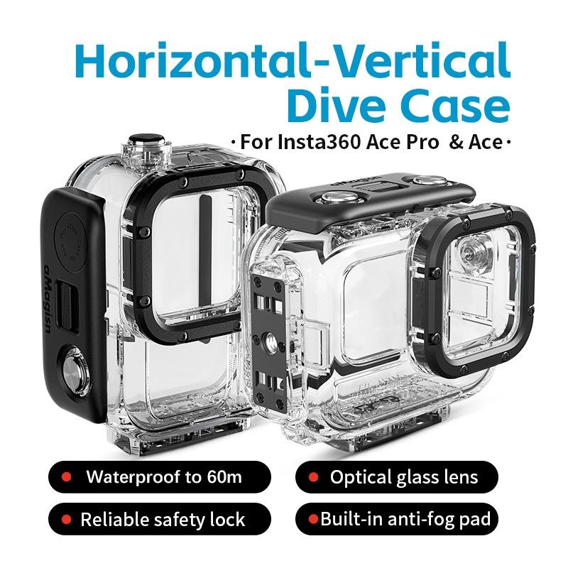 60M Waterproof Dive Shell For Magisn Camera - Horizontal & Vertical Shooting