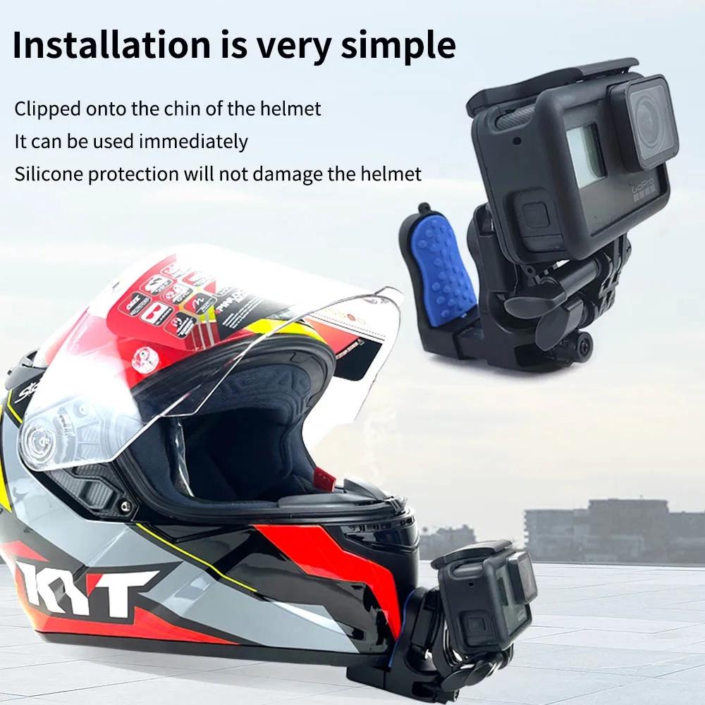 Universal Motorcycle Helmet Mount For Gopro Dji And Sjcam Cameras
