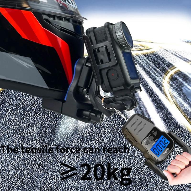 Universal Motorcycle Helmet Mount For Gopro Dji And Sjcam Cameras