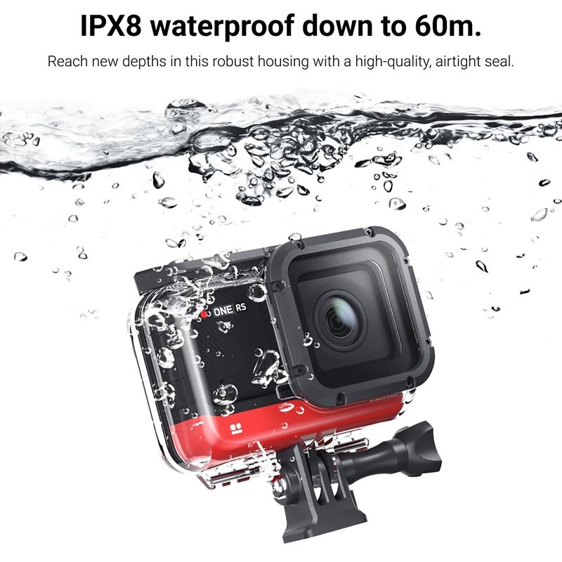 Waterproof 60M Diving Case For Insta360 One Rs 4K Camera