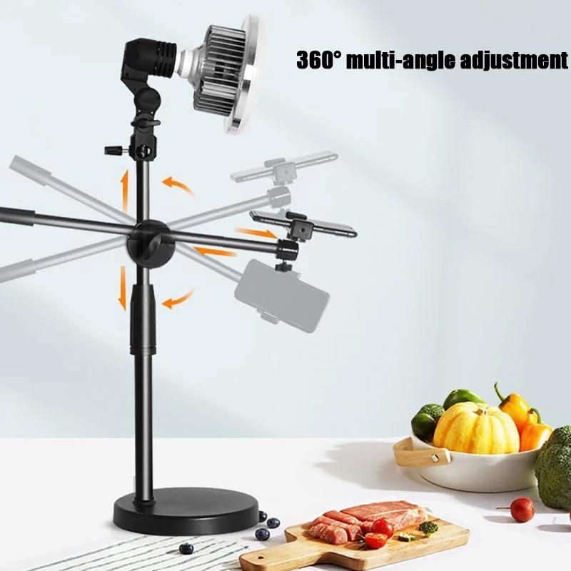 Desktop Photography Stand Kit With Mushroom Fill Light