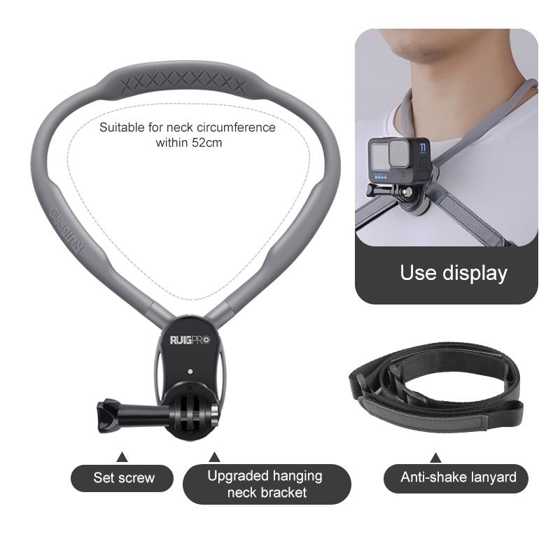 Flexible Neck Mount For Pov Viewing With Strap