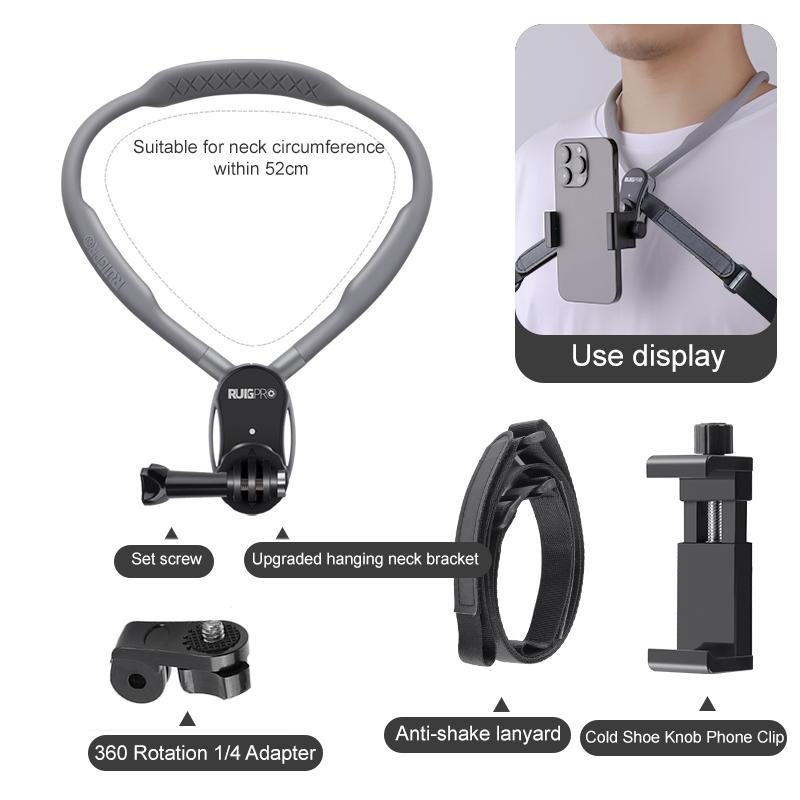 Flexible Neck Mount For Pov Viewing With Strap