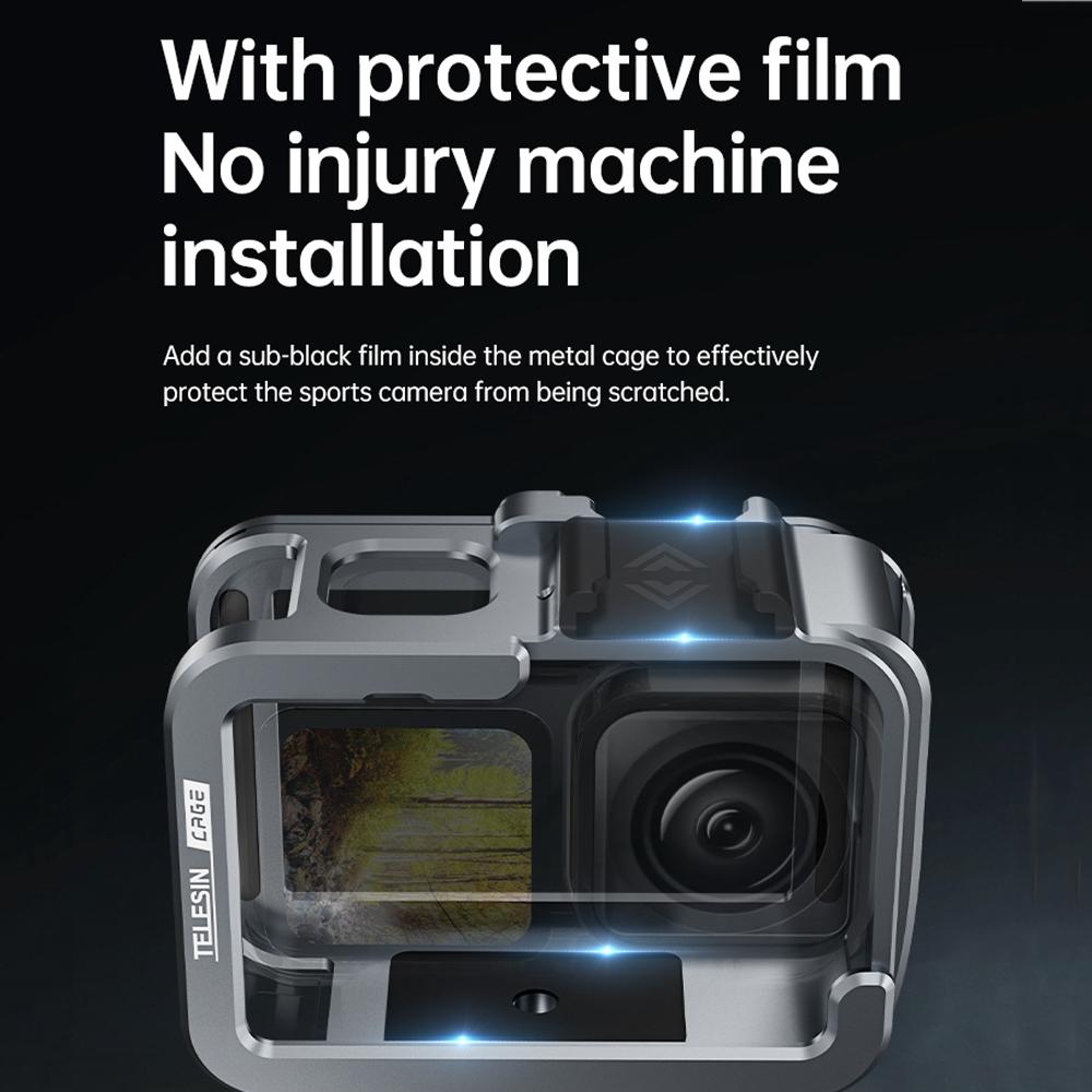 Vertical Shooting Set For Gopro Hero11 / 10 / 9 With Aluminium Alloy Frame