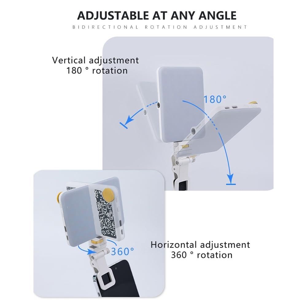 Rechargeable Clip Fill Light - 60 Leds 3 Light Modes Front & Back Clip A Type Blue