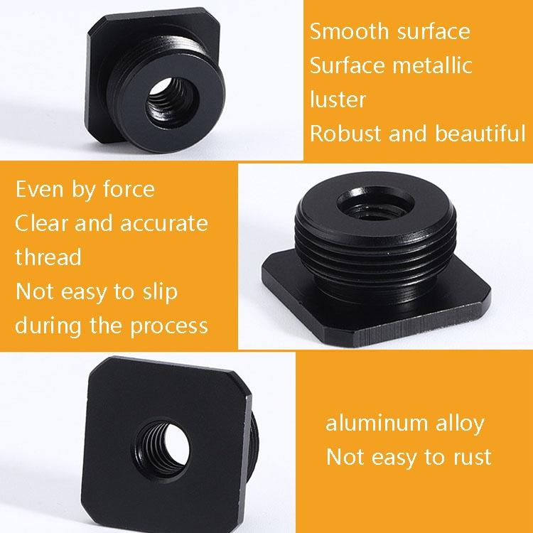 2-Pack Aluminum Hot Shoe Adapter 5 / 8 Male To M6 Female