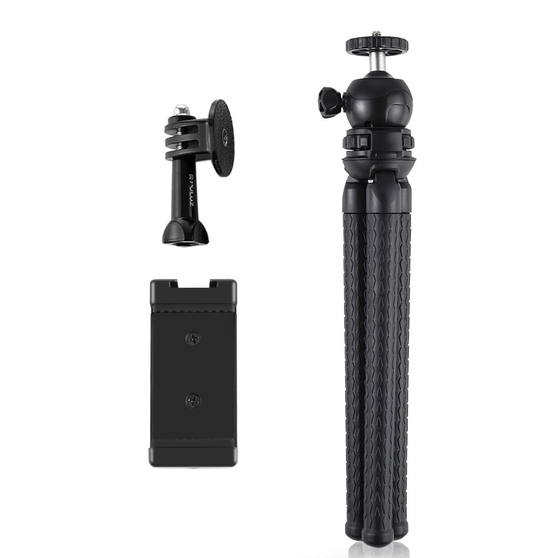 Flexible Mini Octopus Tripod With Ball Head And Phone Clamp For Slr Cameras Gopro And Cellphones