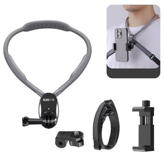 Flexible Neck Mount For Pov Viewing With Strap