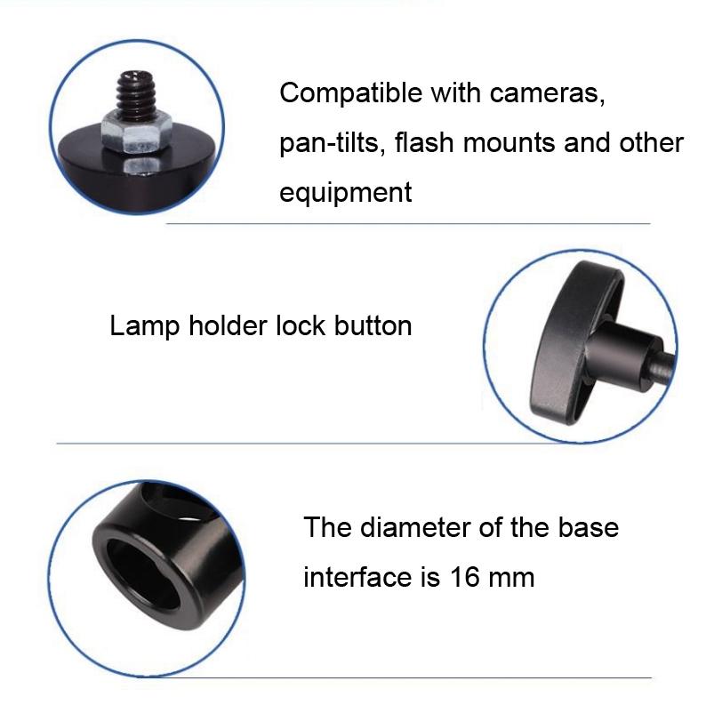 2-Pack Flash Light Stand Adapter For Photography Tripods