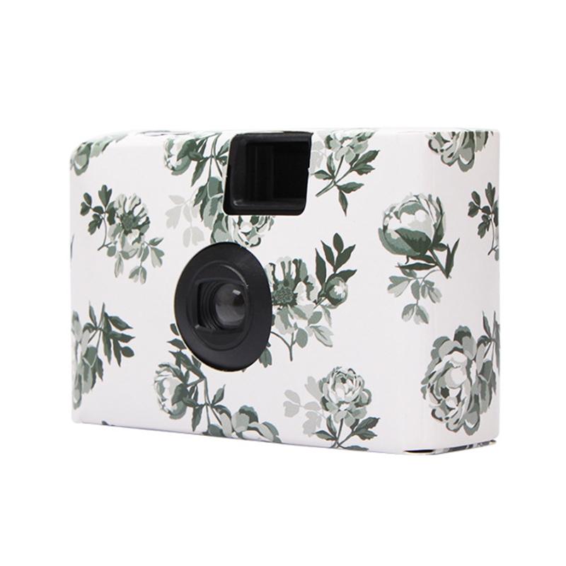 Retro Peony Disposable Mini Camera With 17 Films