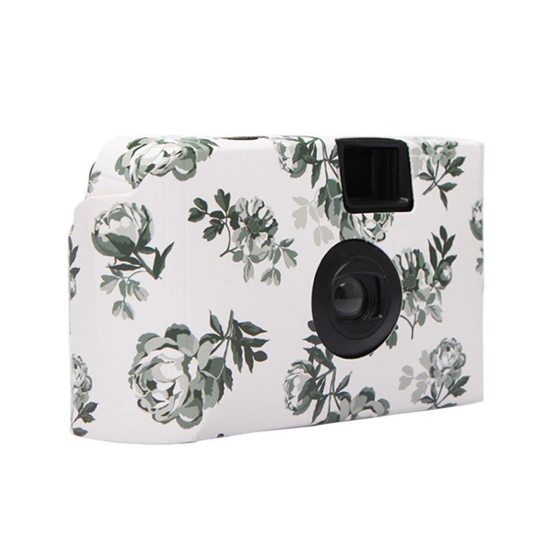 Retro Peony Disposable Mini Camera With 17 Films