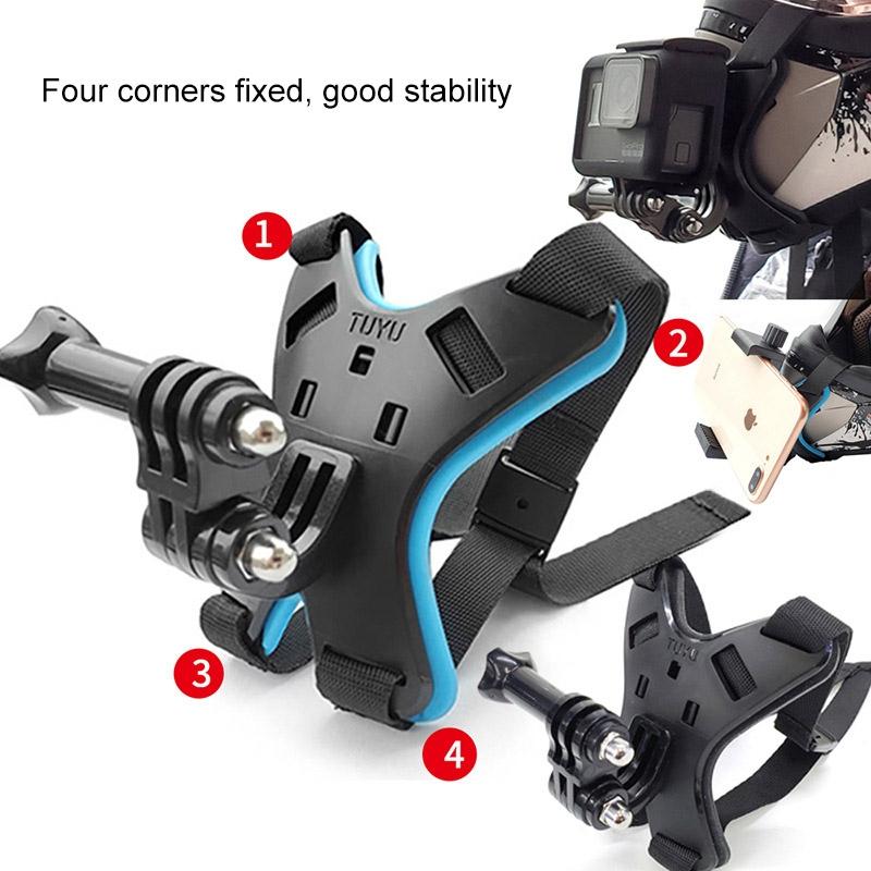 Motorcycle Helmet Mount For Action Camera And Phone