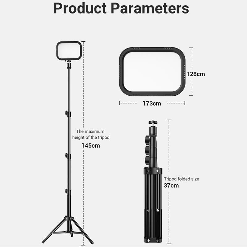 Live Portrait Soft Light Dual Bracket With Four-Colour Fill