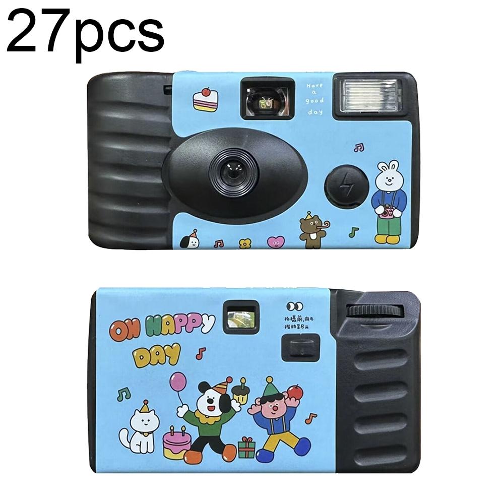 27 Retro Film Camera Waterproof Cartoon Stickers - Happy Day Design