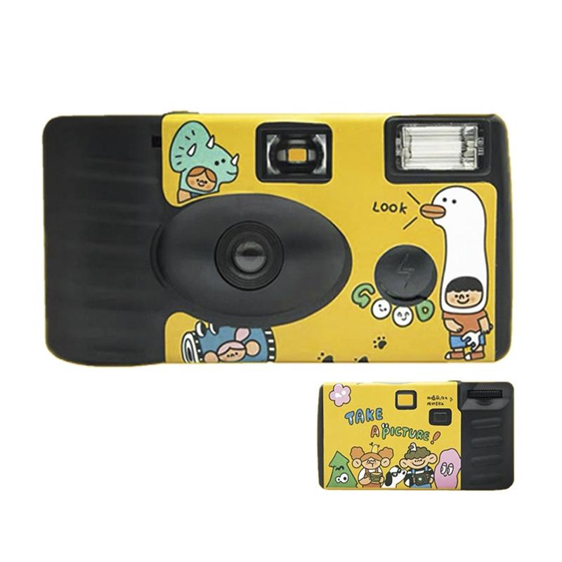 27 Retro Film Camera Waterproof Cartoon Stickers - Happy Day Design