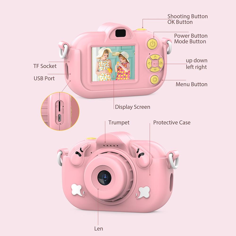 2.0-Inch 4X Zoom Hd Digital Camera For Kids - Blue