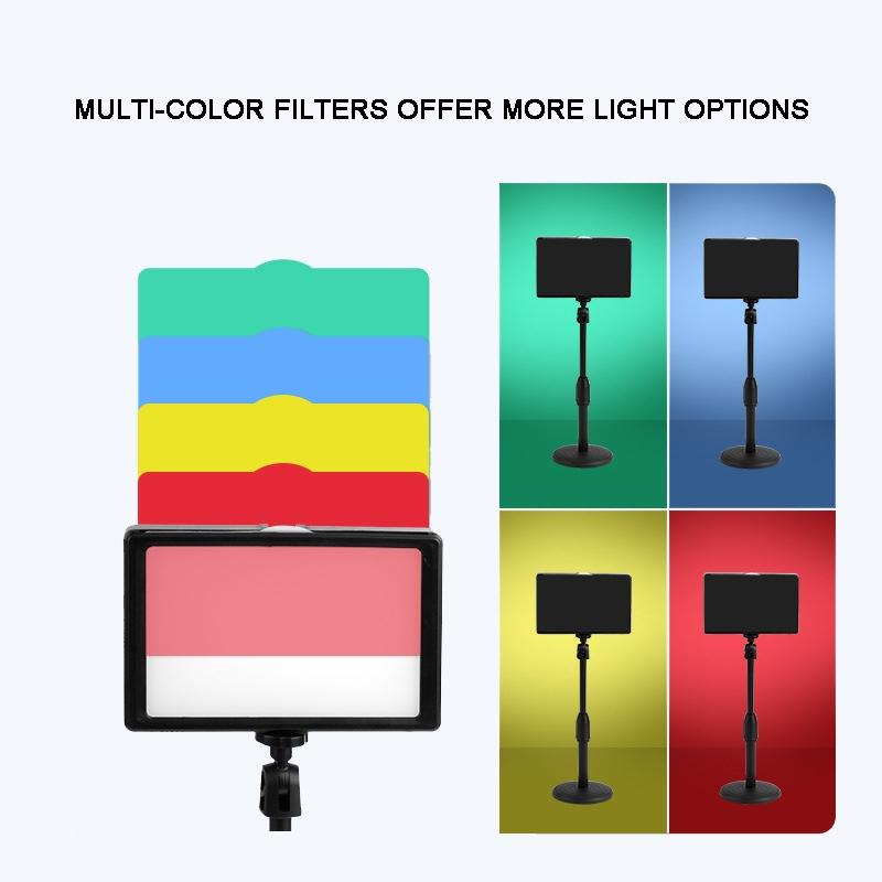 6 Three-Colour Photography Flat-Panel Fill Light With Bluetooth Remote And 0.5M Bracket
